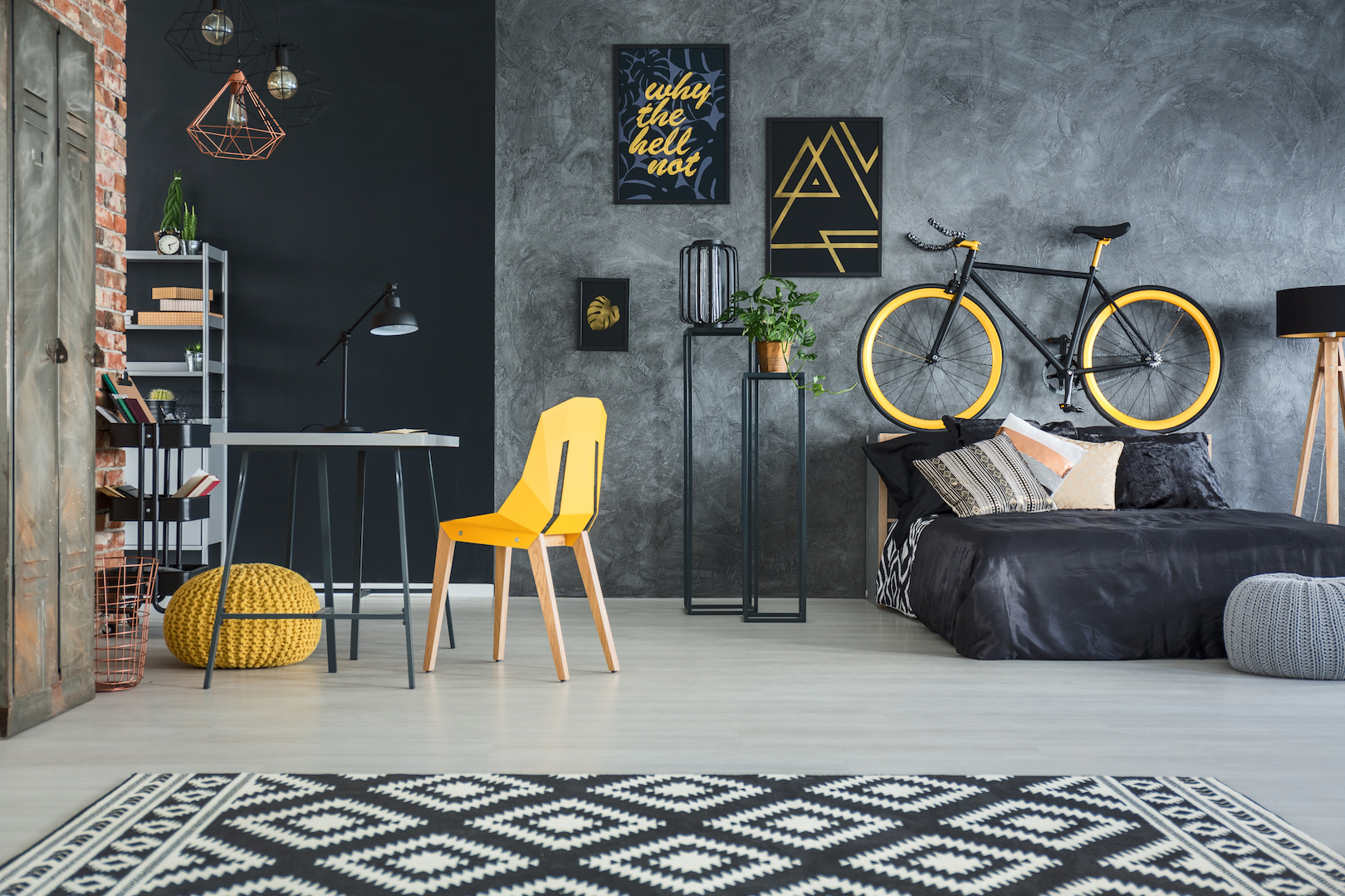flat with yellow decors flat with yellow decors